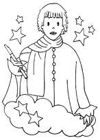 coloriage le marchand de sable et sa flute